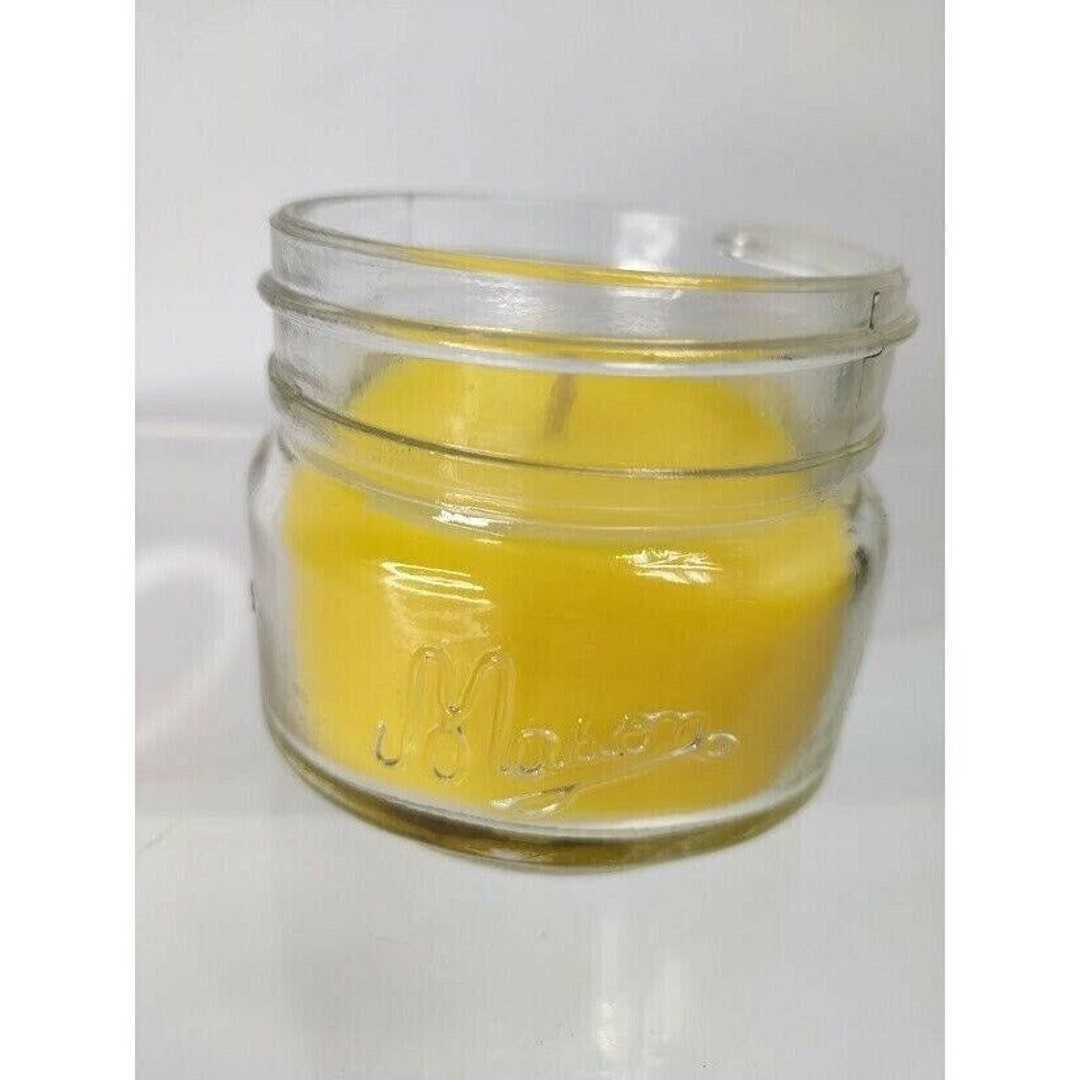 Box of 12 Yellow Mini Mason Jar Candles Pineapple Mango Etsy