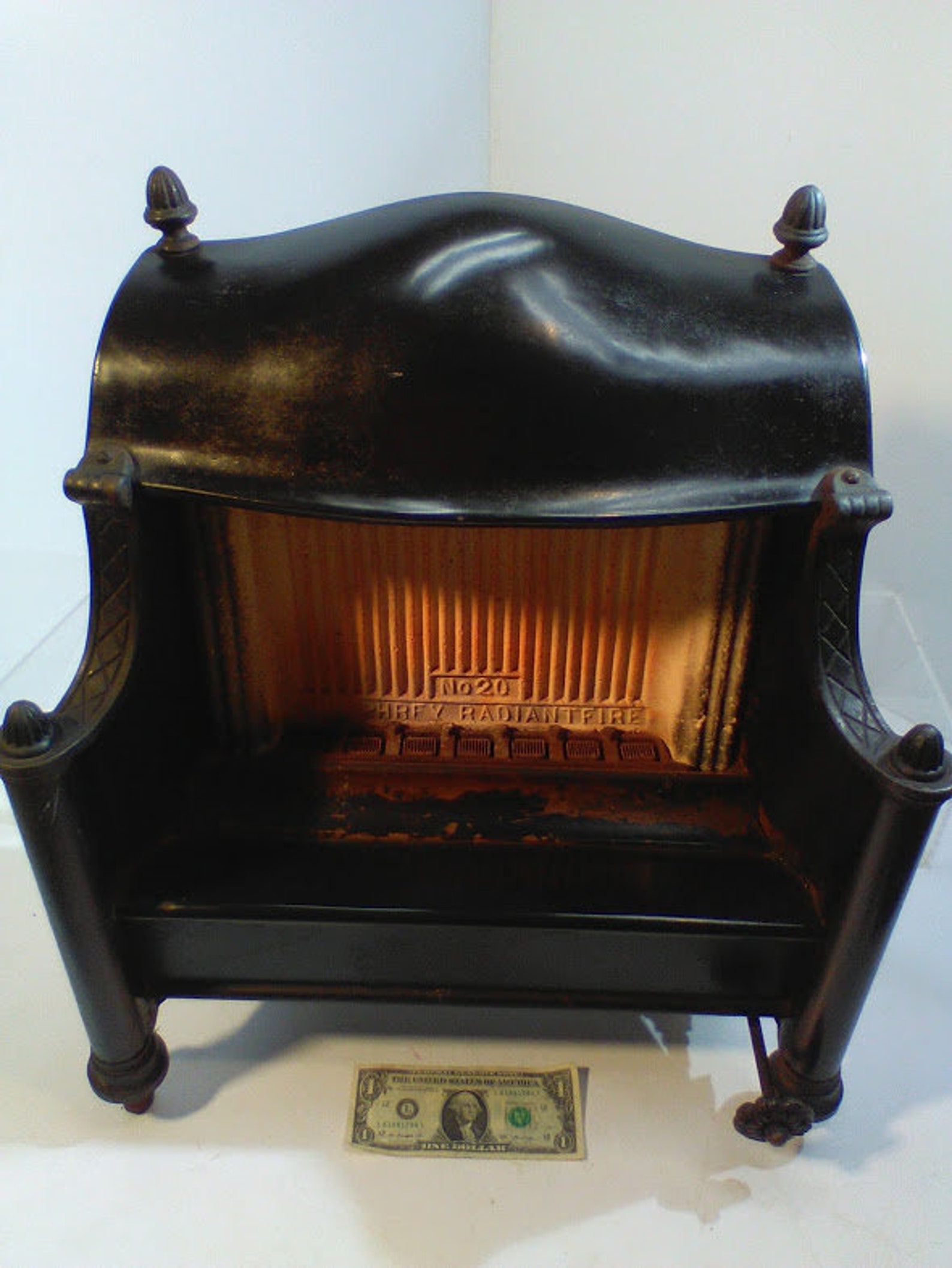 Antique Gas Space Heater Humphrey Radiant Fire Number 20 Etsy