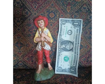 Presepe di Natale vintage Atlantic Mold - RAGAZZO CON TROMBA