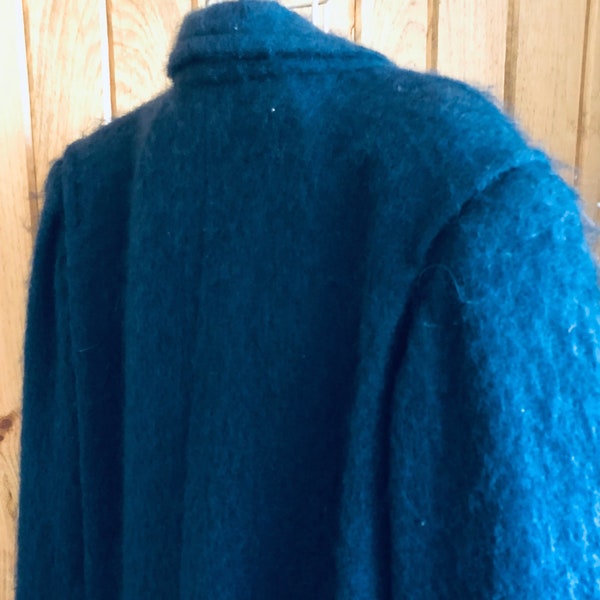 LONG MOHAIR MAXI Coat, Blue Size 18-20 Vintage Delores Unique Designs 1990's Women's  Floor Length 75% Real Mohair Boutique Buttons