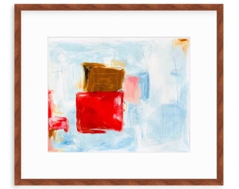 Original Abstract Painting | Mixed Media on Paper | 14x17 Art