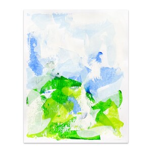 Original Abstract Landscape Painting | Acrylic on Paper | 11x14