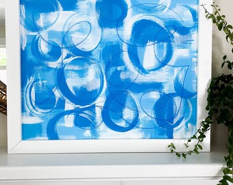 Pintura Abstrata Original | Acrílico sobre papel | Arte 14x17