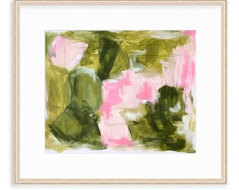 Pintura Abstrata Original | Mídia mista em papel | Arte 14x17