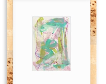 Conjunto de 6: Pintura Abstrata Original | Acrílico sobre papel | 5x7