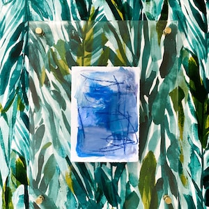 Original Abstract Art | Hand Torn Paper | 5x7