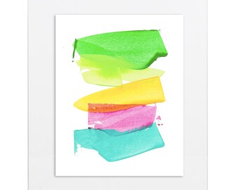 Pintura Abstrata Original | Acrílico sobre papel | 11x14