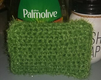 Dishcloth Scrubby Pattern with cotton and sparkle yarn