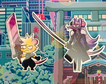 FFVII: Mouse Strife and Sephirat Sticker Bundle