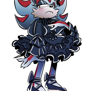 Sonic the Hedgehog - Shadow Lolita Sparkly Small Print