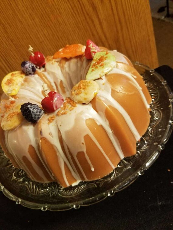 Large Bundt Cake Candle Etsy