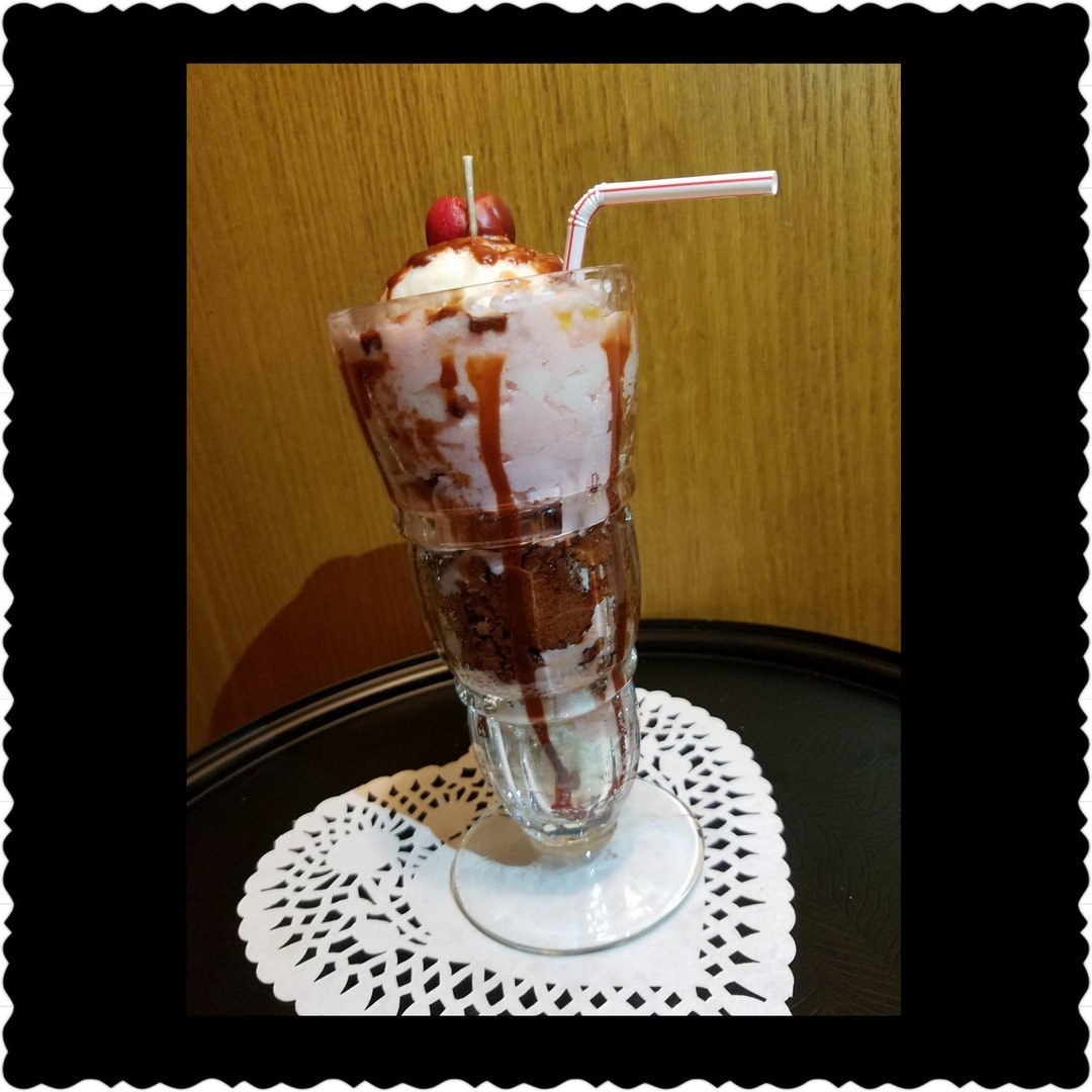 Neapolitan Ice Cream Float Candle Etsy