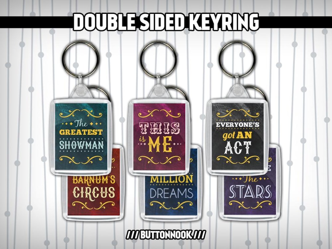 Greatest showman keyring hot sale