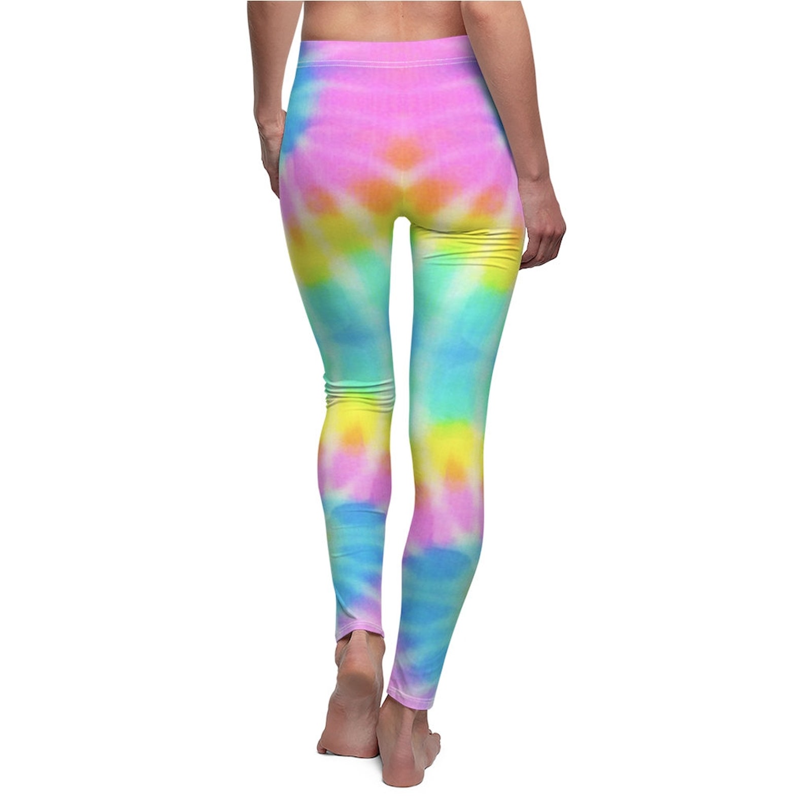 Women's Tye Dye Casual Leggings Etsy