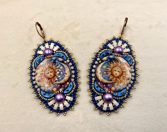 Lux Bead Embroidery pattern, Lux Bead Embroidery Tutorial, beading patterns