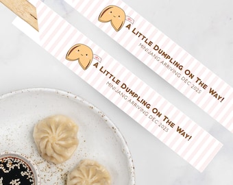 Fundas personalizadas para palillos de galleta de la suerte, regalos de fiesta