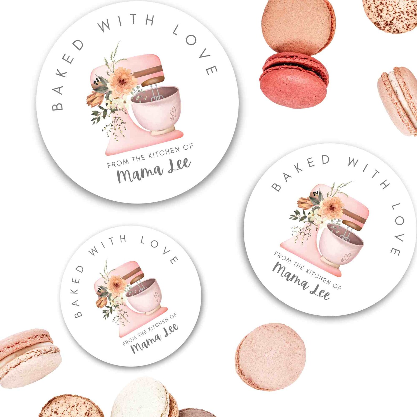 Bake With With Personalized Custom Baked Goods Labels Small Business ...