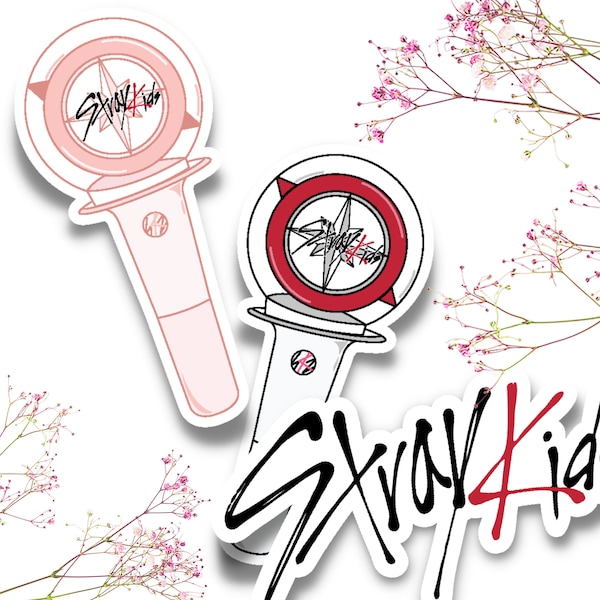 Stray Kids Sticker SKZ, Stray Kids Light Stick sticker concert bomb K-pop sticker Cute K-Pop Stickers Vinyl laptop water bottle sticker