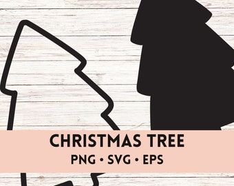 Christmas Tree svg, Holiday svg, png, eps, digital graphic, cricut cut file, decal, sticker, vinyl, diy, Christmas, Digital Download