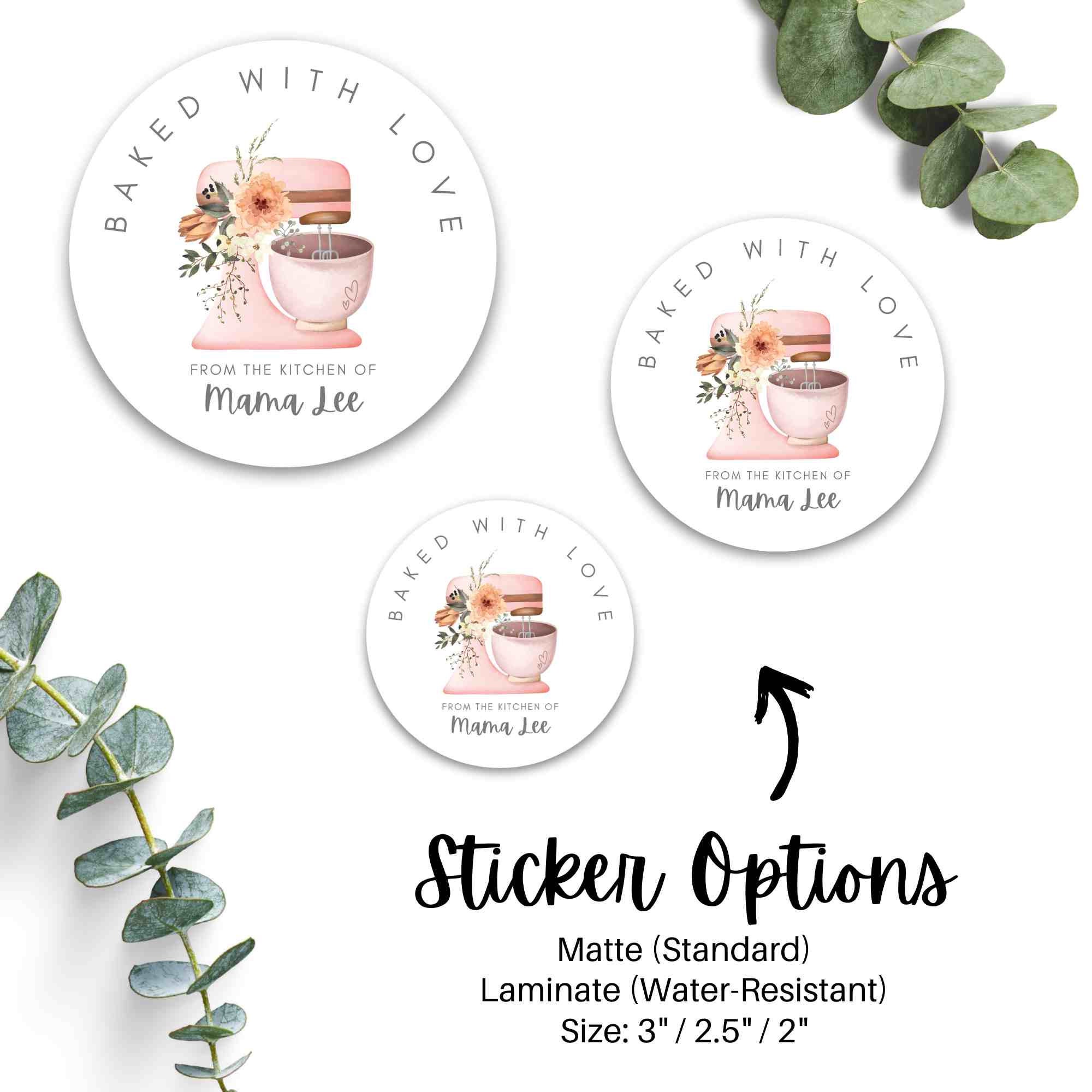 Bake With With Personalized Custom Baked Goods Labels Small Business ...