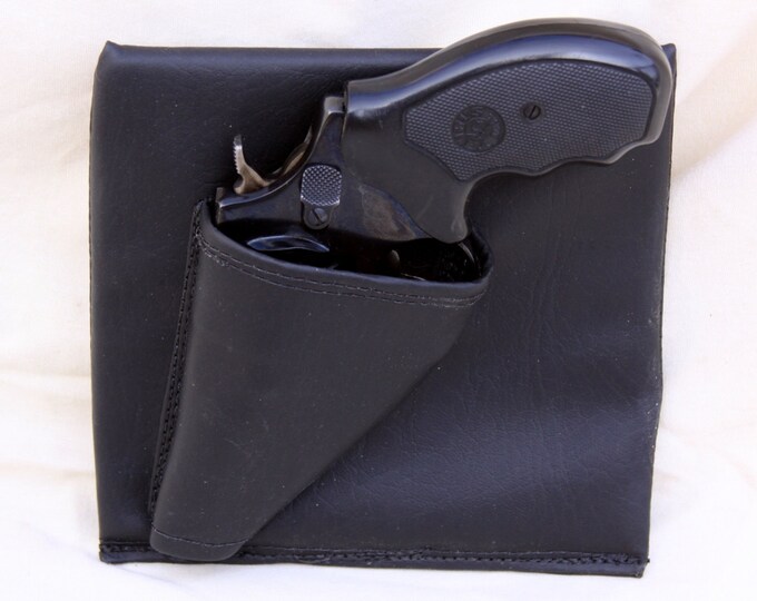 Revolver Purse Holster, Black Concealed Carry, LCR Bodyguard 340 CCW