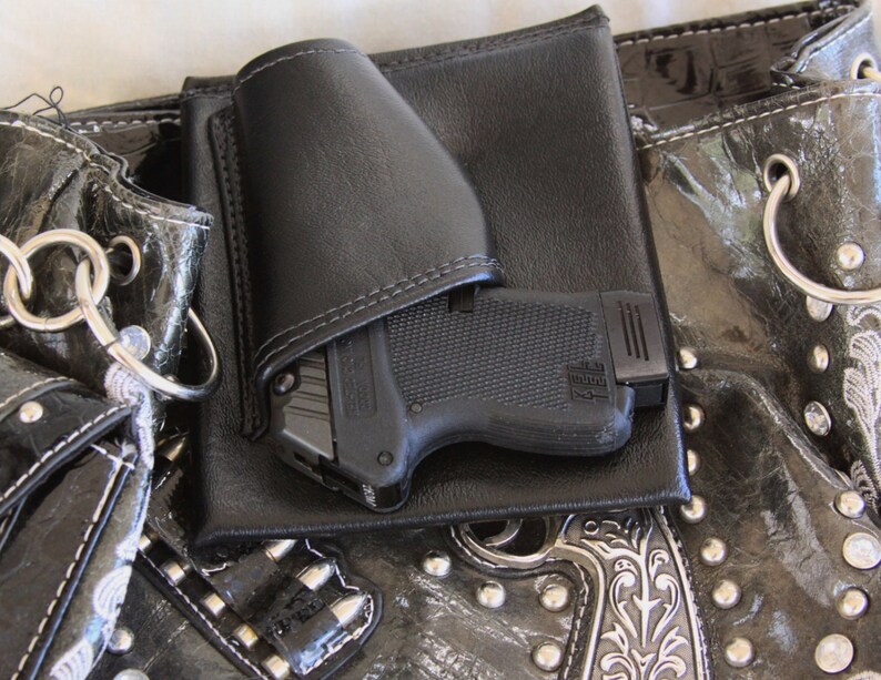 Mini Auto Black Concealed carry purse holster insert 380 LCP Etsy