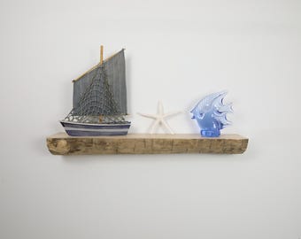 Driftwood Shelf, 21", Display Shelf, Natural Wood Wall Shelf, Lake House Décor, Floating, Nautical, Coastal, Log Shelf, Unique Gift