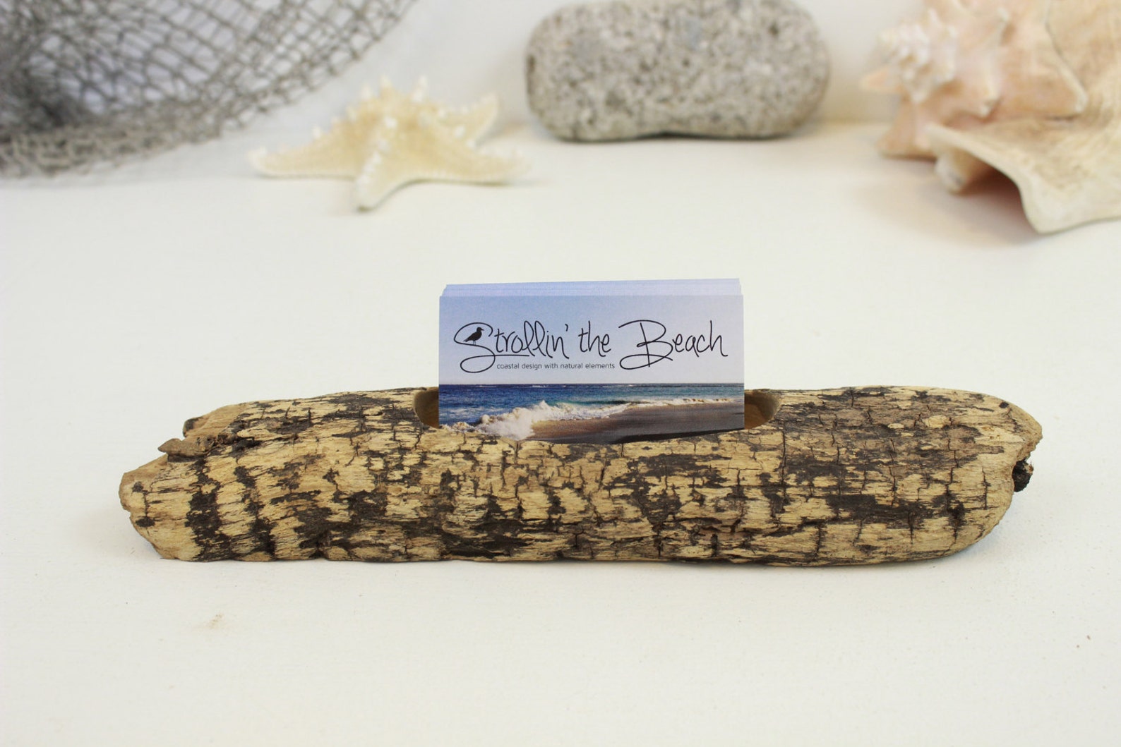Driftwood Business Card Holder Business Card Holder Office Etsy