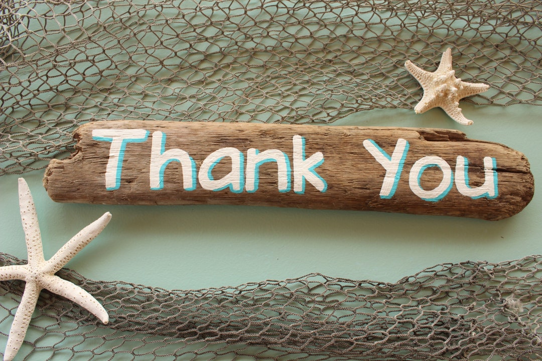 Thank You Rhea Sign Hand Painted Sign thank You Sign Driftwood Sign - Etsy