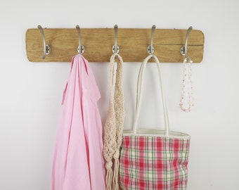 Driftwood Coat Rack / Robe, Purse, Towel Hooks / Wall Organizer /  Entryway, Mudroom Rack / Clothes, Keys, Jewelry Holder, Coastal Décor