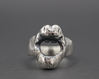 Trueth or Lie Human Mouth Ring Made to Order