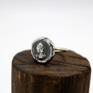 Angel Ring, Wax seal, Stamped, Sealing Stamp, Silver Ring, Woman Jewelry, Feminine Fashion, Girly Nartural Fashion, Made to Order