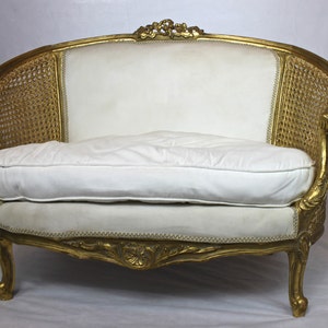 You Decide-Guilded Cane French Loveseat image 3