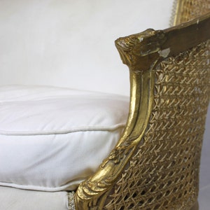 You Decide-Guilded Cane French Loveseat image 4