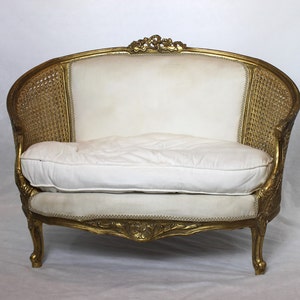 You Decide-Guilded Cane French Loveseat image 2