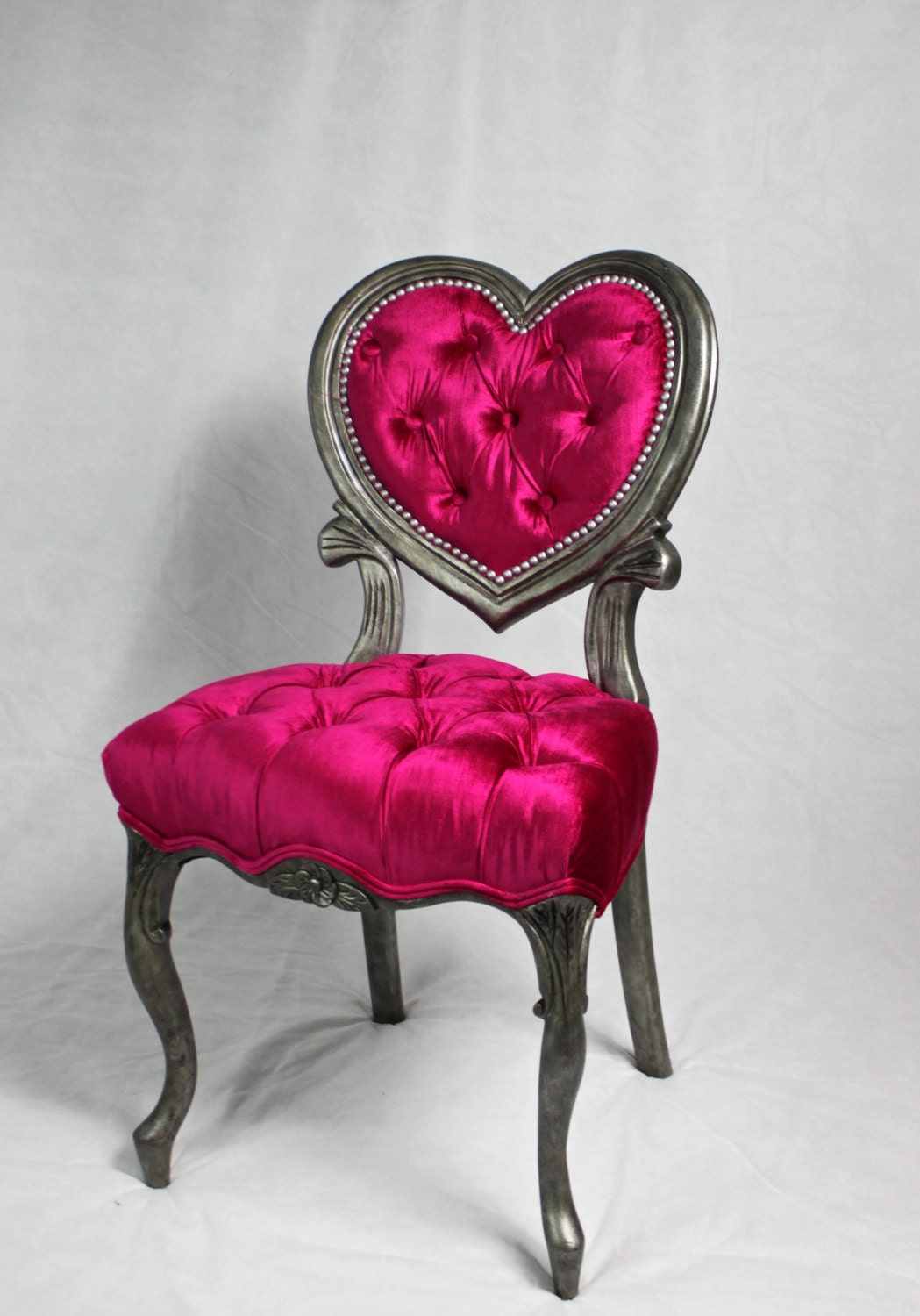 Heart shaped vanity chair sale