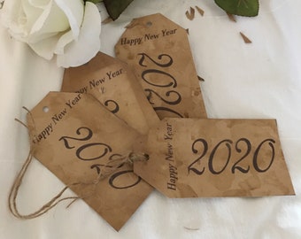 Set of 10 Rustic tags 2019 Tea Stained Tags Primitive tags Graduation cards Rustic Wedding,Vintage wedding tags Antique tags