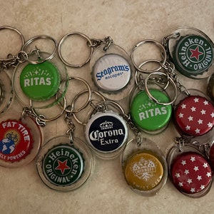 Bottle cap key chain