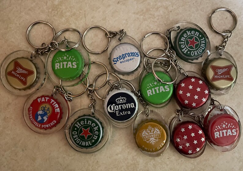 Bottle Cap Key Chain - Etsy