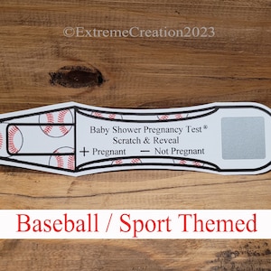 Baseball Theme Baby Shower - Baby Shower Game - Sport Themed Baby Shower