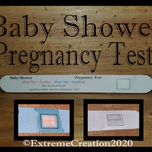 Baby Shower Pregnancy Test Game - Baby Shower Game - Baby Shower Games