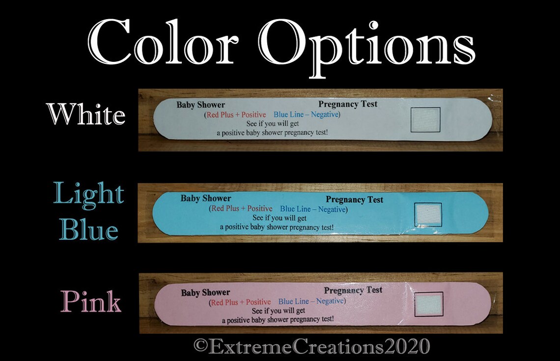 Pregnancy Test Game Baby Shower Game Baby Shower Games - Etsy