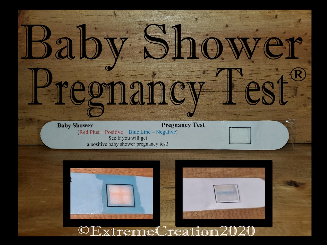 Baby Shower Pregnancy Test Baby Shower Games Etsy
