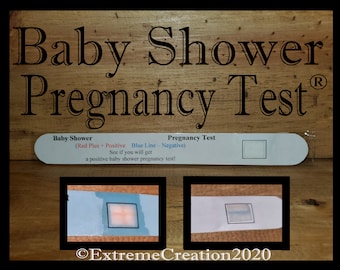 Baby Shower Games - Fun Baby Shower Games - Pregnancy Test - Unique Baby Shower Game - Boy - Girl - Keepsake - Souvenir - Favor