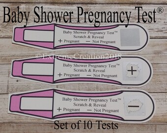 Baby Shower Game Baby Shower Pregnancy Test Game Baby Shower Games