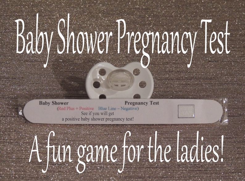 Pregnancy Test Game Baby Shower Game Baby Shower Games | Etsy