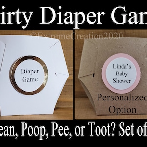 Dirty Diaper - Baby Shower Game - Diaper Game - Baby Shower Games