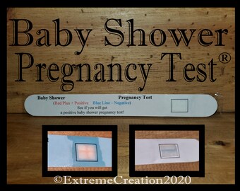 Baby Shower Game - Pregnancy Test - Baby shower Activity - Pregnancy Reveal - Pregnant Game - Pregnancy Game