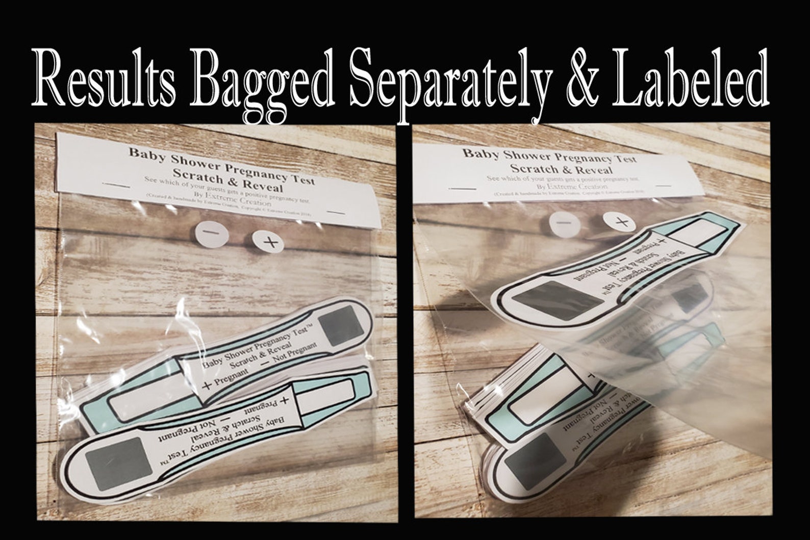 Baby Shower Pregnancy Test Baby Shower Pregnancy Test Game Etsy