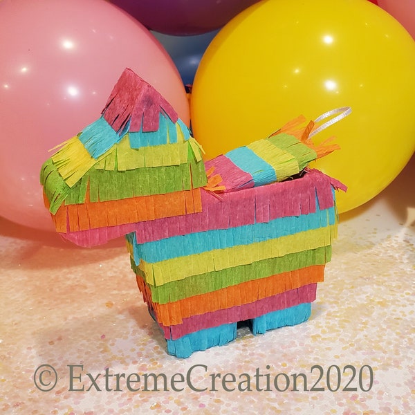 Donkey Mini Pinata - Donkey Pinata - Party Favor - Fiesta - Mini Pinata - Fiesta Decor - Fiesta Party Favor